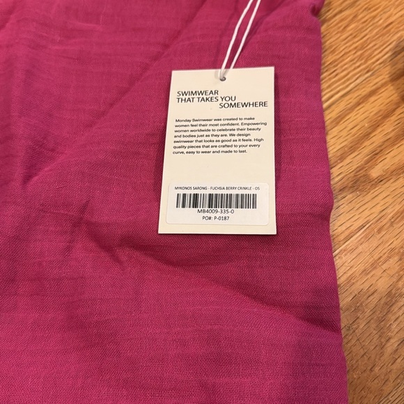 Women's Monday Swimwear Copacabana top and thong Bikini Set with sarong - Picture 4 of 4